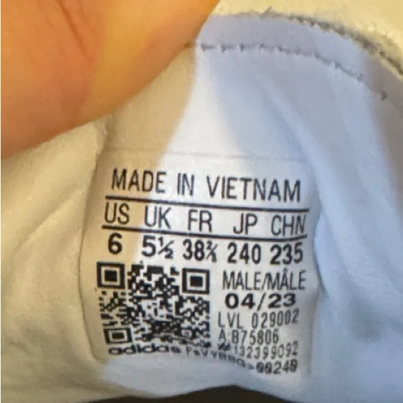 Adidas Samba OG Sneaker Cloud White / Core Black / Gum Size 7.5 - Picture 10 of 14